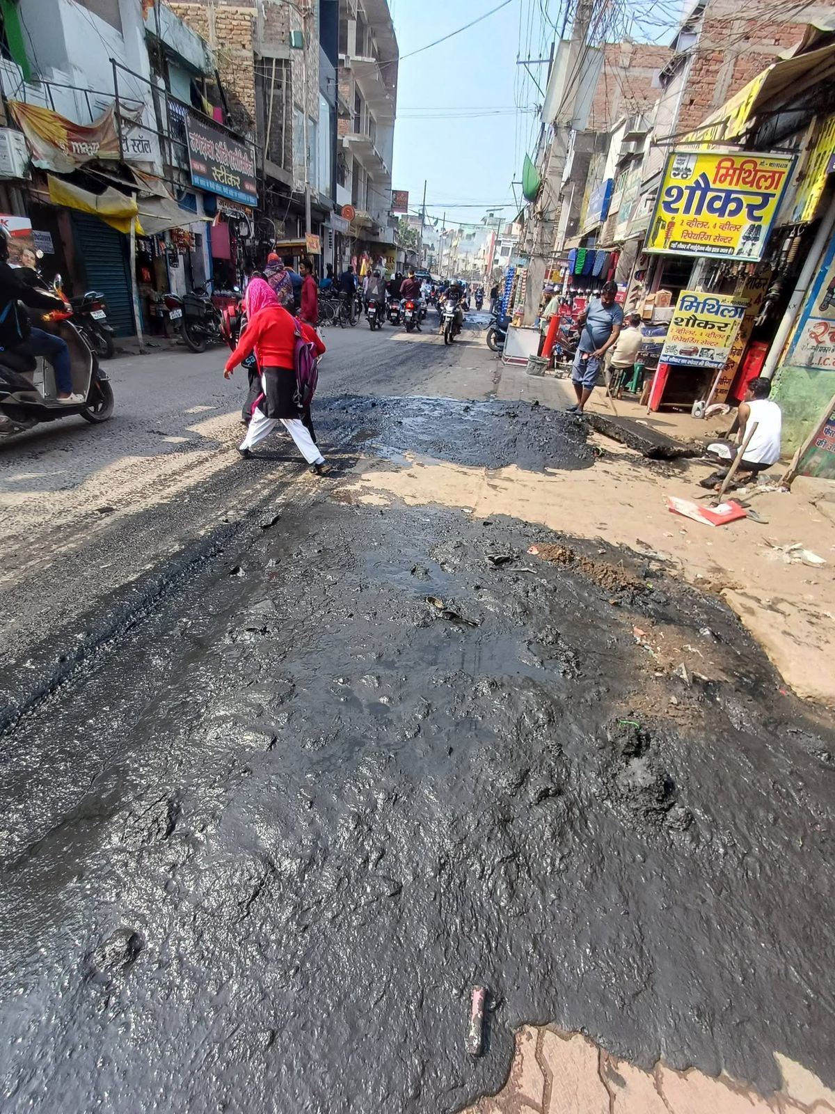 TRAFFIC JAM IN MUZAFFARPUR