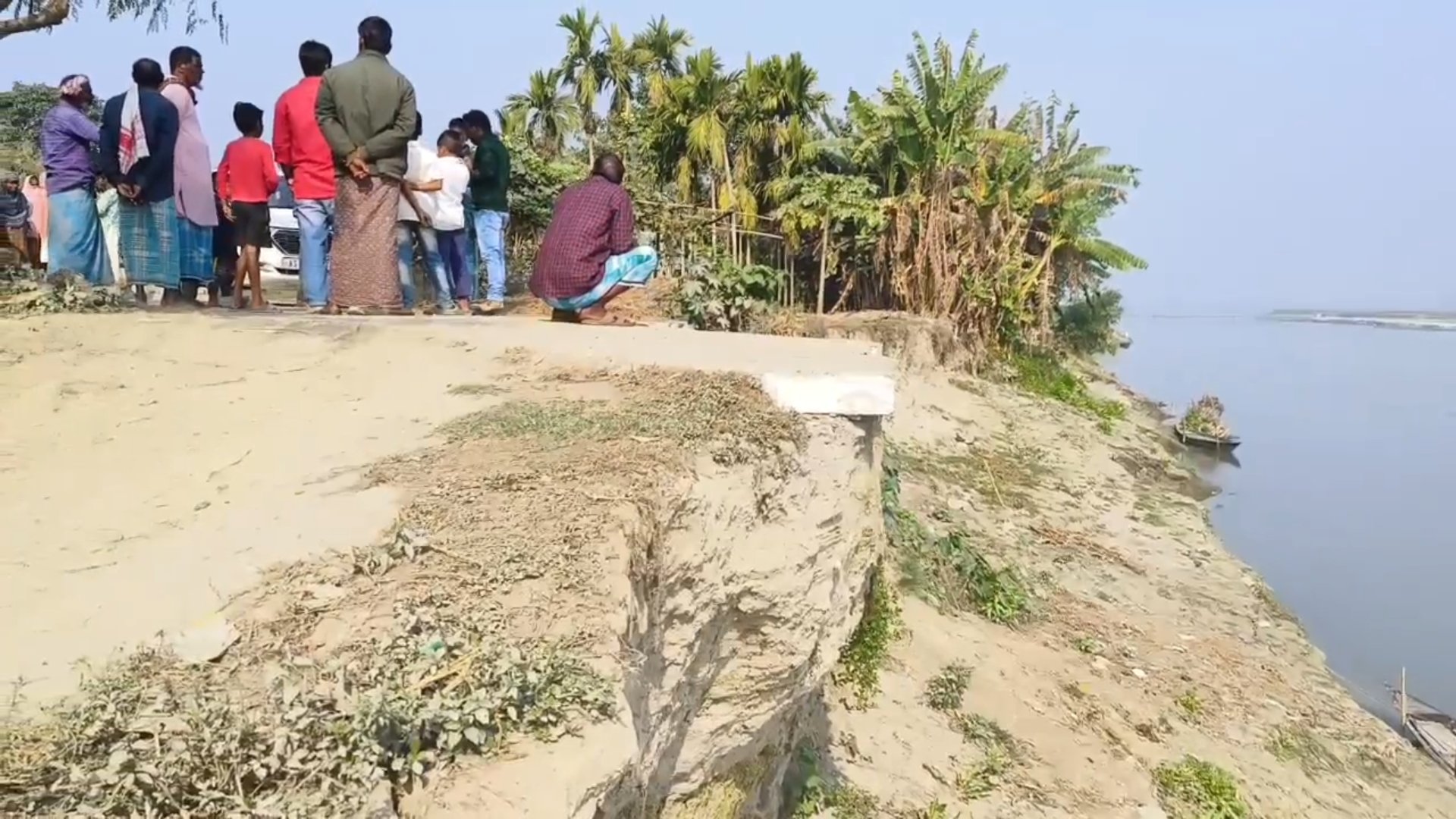 Heavy Erosion of Manah river