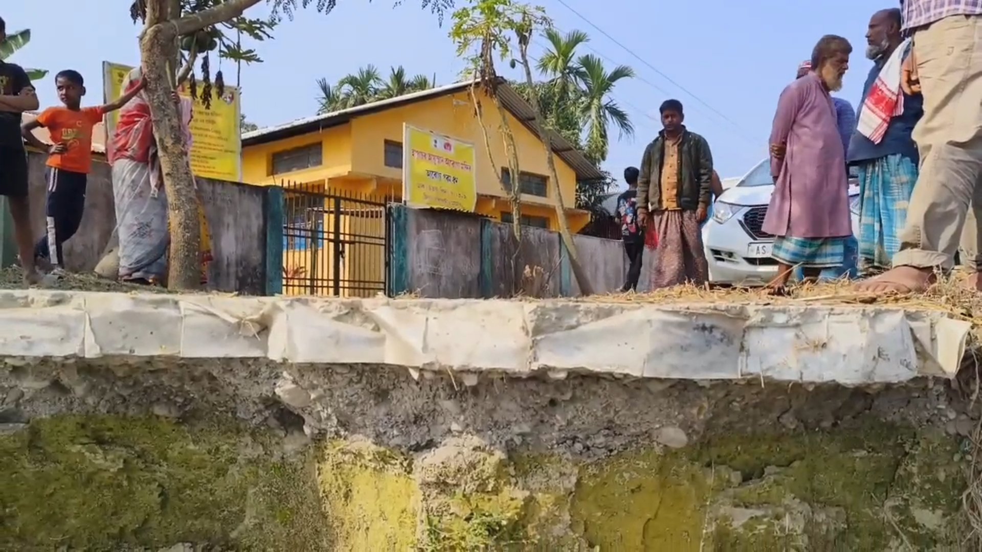 Heavy Erosion of Manah river