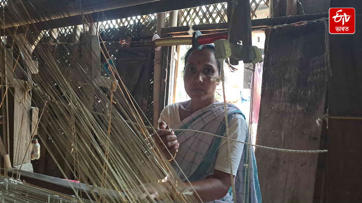 The weavers of a village in Nalbari feed their families by weaving clothes