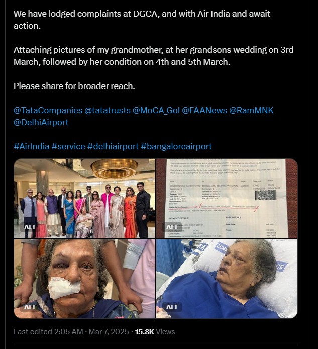 Air India wheelchair incident