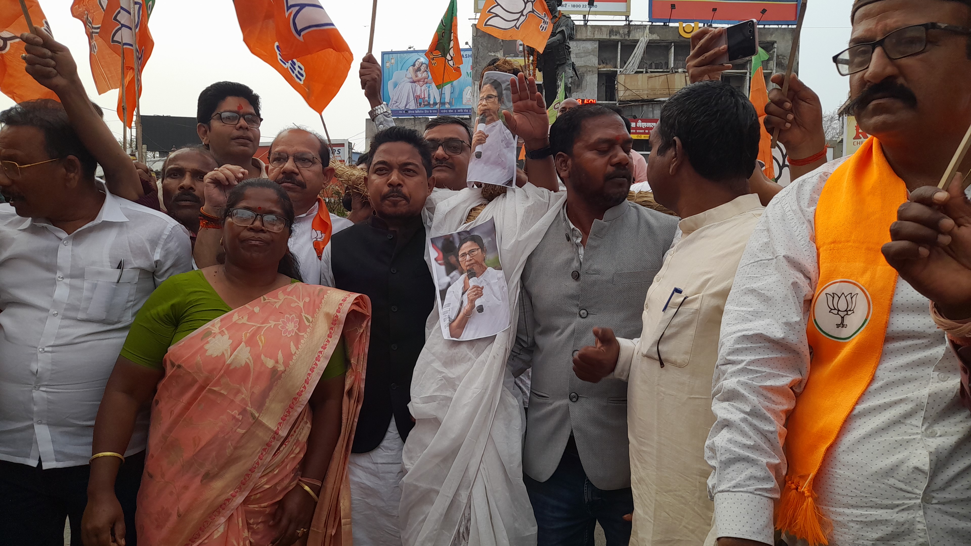 BJP ST Morcha Protest in Ranchi