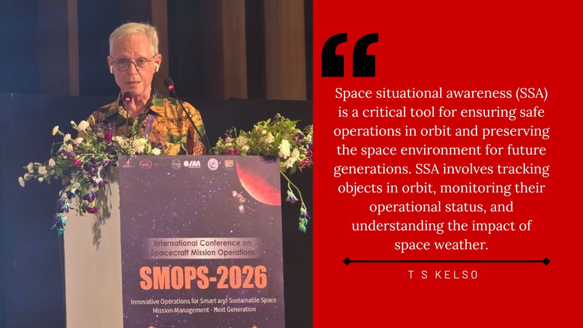 T S Kelso of CelesTrak (USA) previously served as a senior research astrodynamicist at the Centre for Space Standards and Innovation and has over 35 years of experience in space operations and research