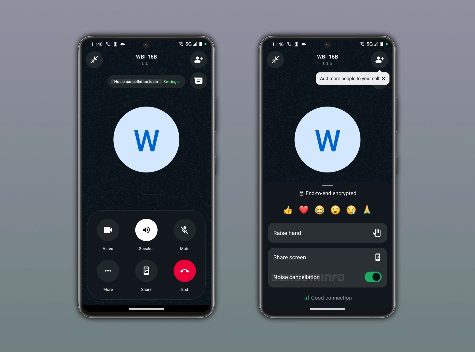 How to enable or disable noise cancellation