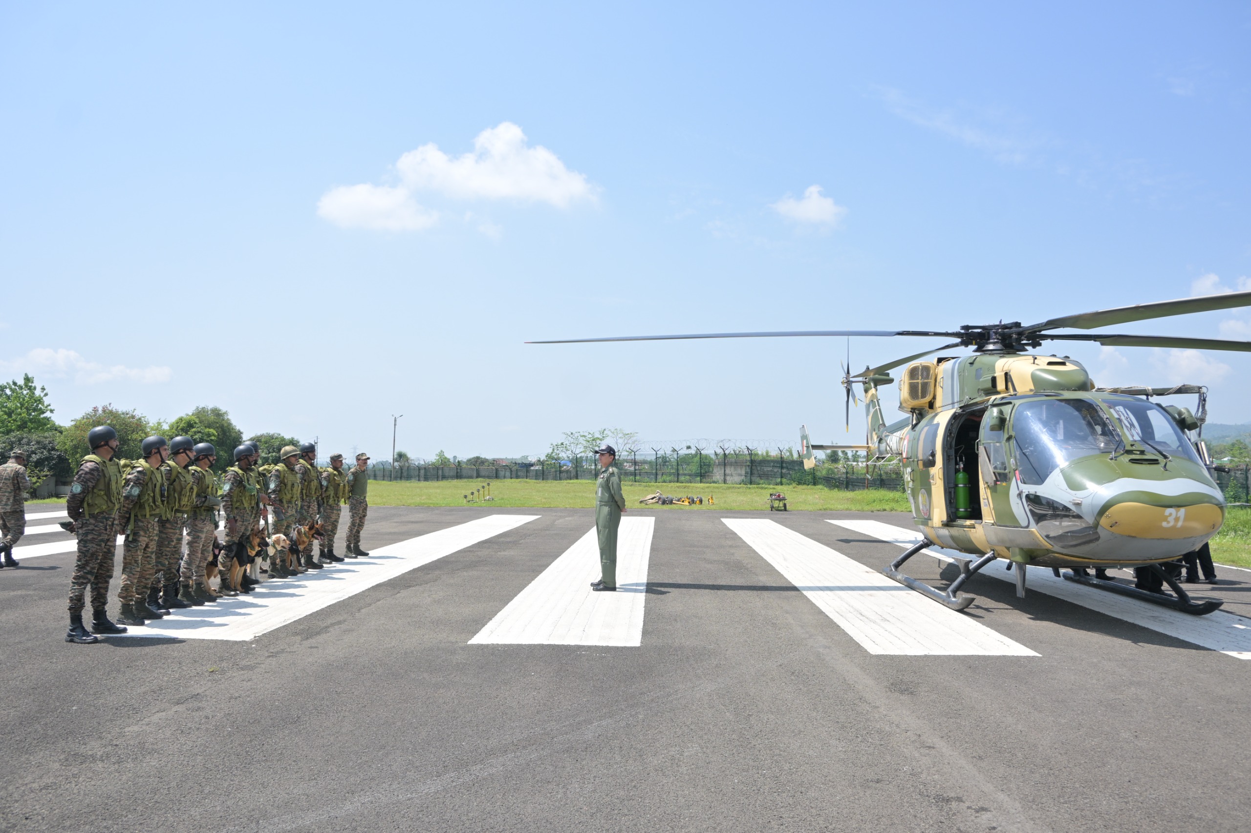 Slithering exercise of Indian Army's K-9 warriors in Manipur