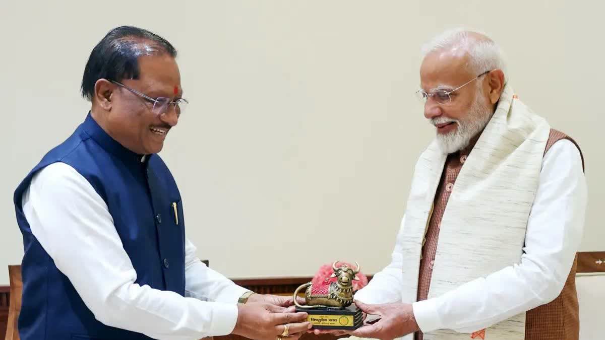 Chhattisgarh CM Presents Bastar Development Blueprint to PM Modi