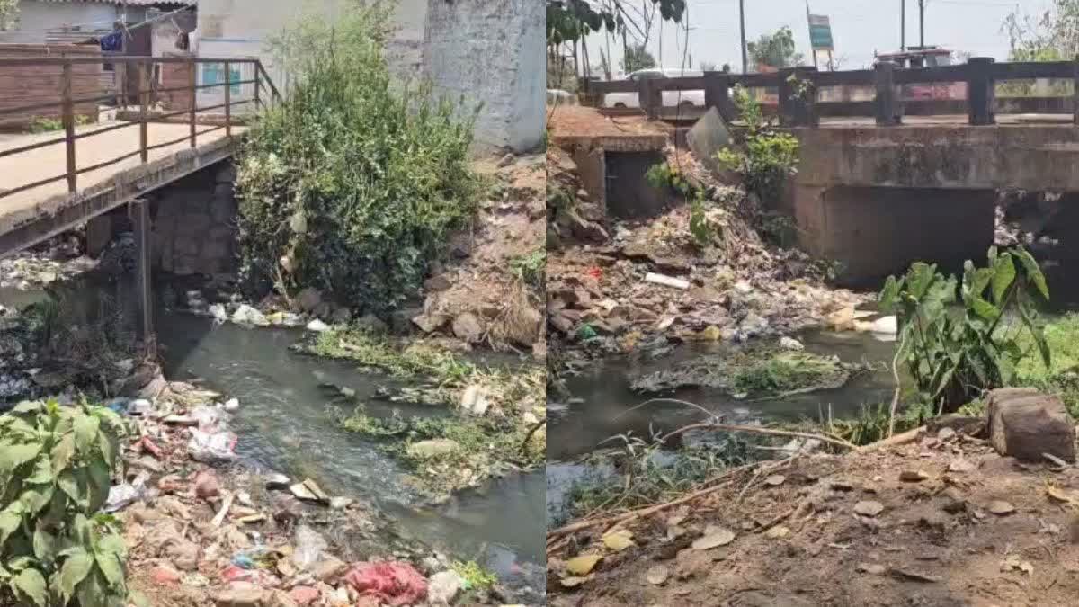 Problem of water logging in Kosa drain