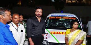 హైదరాబాద్​లో సేవా కార్యక్రమంలో పాల్గొన్న సోనూసూద్​