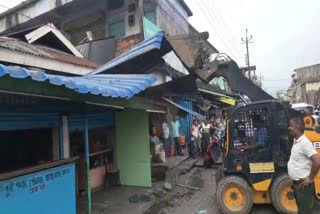 Eviction drive at Tezpur City