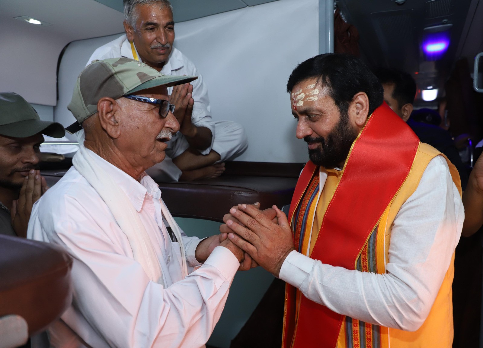 Chief Minister Nayab Singh Saini flagged off the Somnath Swabhiman Parv train in Kurukshetra
