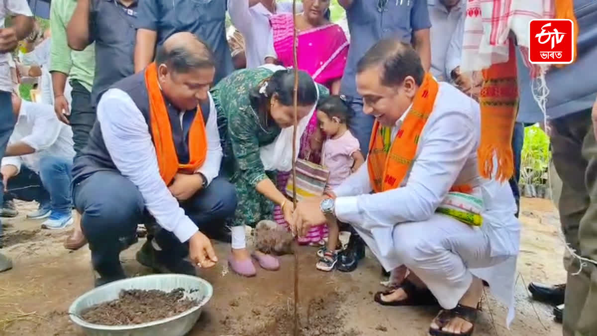 Forest Minister Jayanta Malla Baruah launches Janmadin Seuj Shapat Udyan in Sonapur