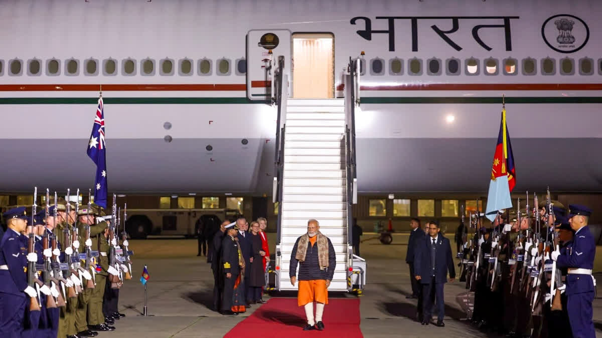 PM MODI ARRIVES IN AUSTRALIA