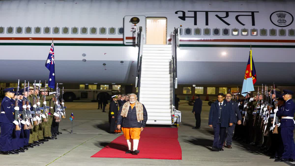 Prime Minister Modi reached Australia.