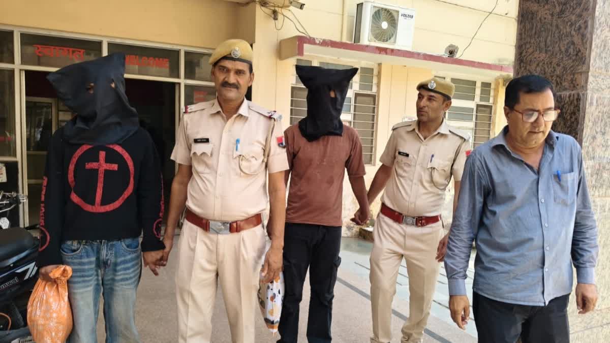 Rajasthan Police cops with the accused arrested in Sri Ganganagar gangrape case