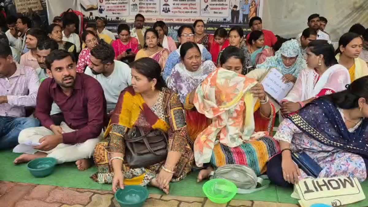 Protest by Vidyamitanins in Durg