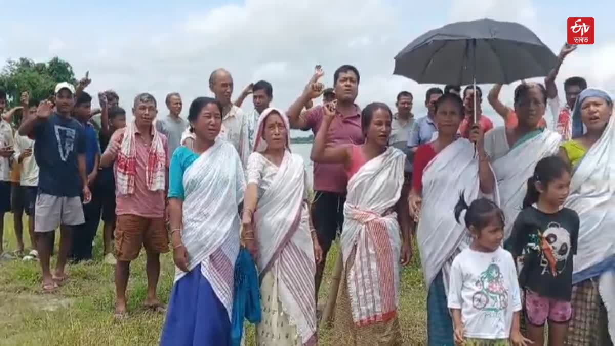 public protest in Lakhimpur