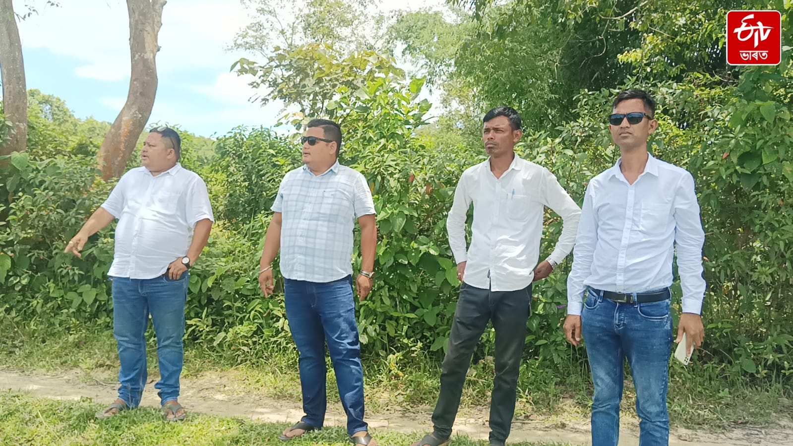 The garden set up by Momai Tamuli Borbaruah, now seized by encroachers