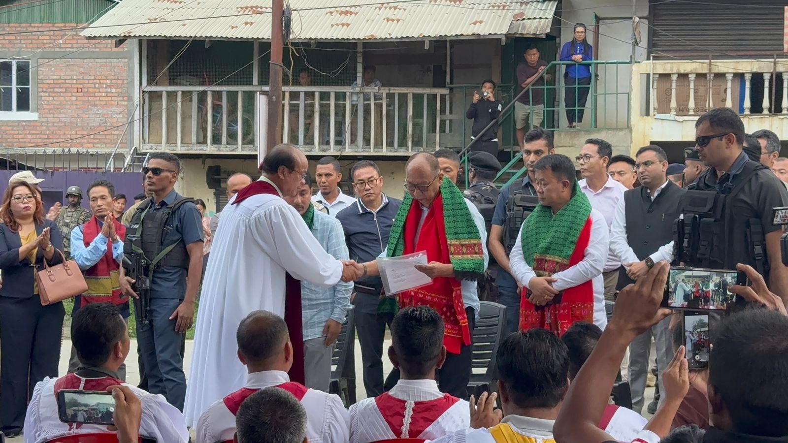 protest against Manipur CM