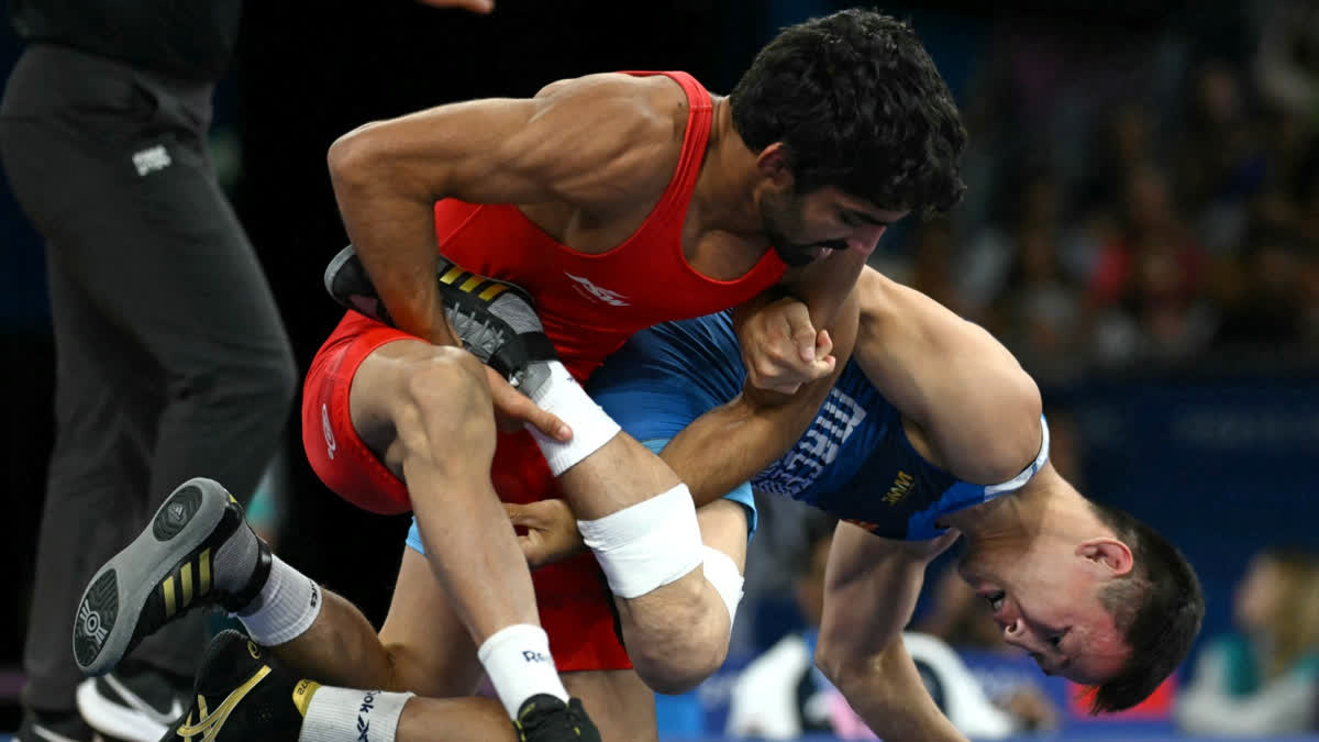 Paris 2024 Olympics | Aman Sehrawat Registers Second Technical Superiority Win In A Row; Cruises Into Semis Paris 2024 Olympics