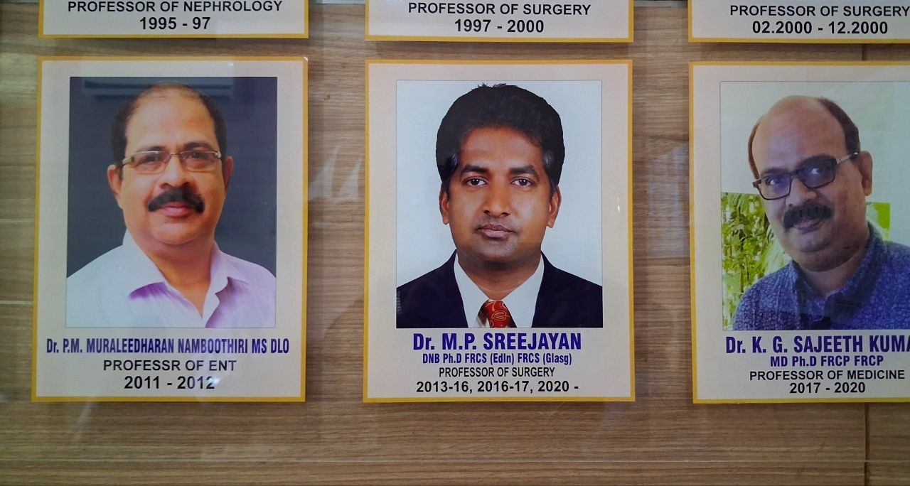 KOZHIKODE MEDICAL COLLEGE 69 YEAR OF KKD MEDICAL COLLEGE DR MP SREEJAYAN MEDICAL COLLEGE SUPERINTENDENT
