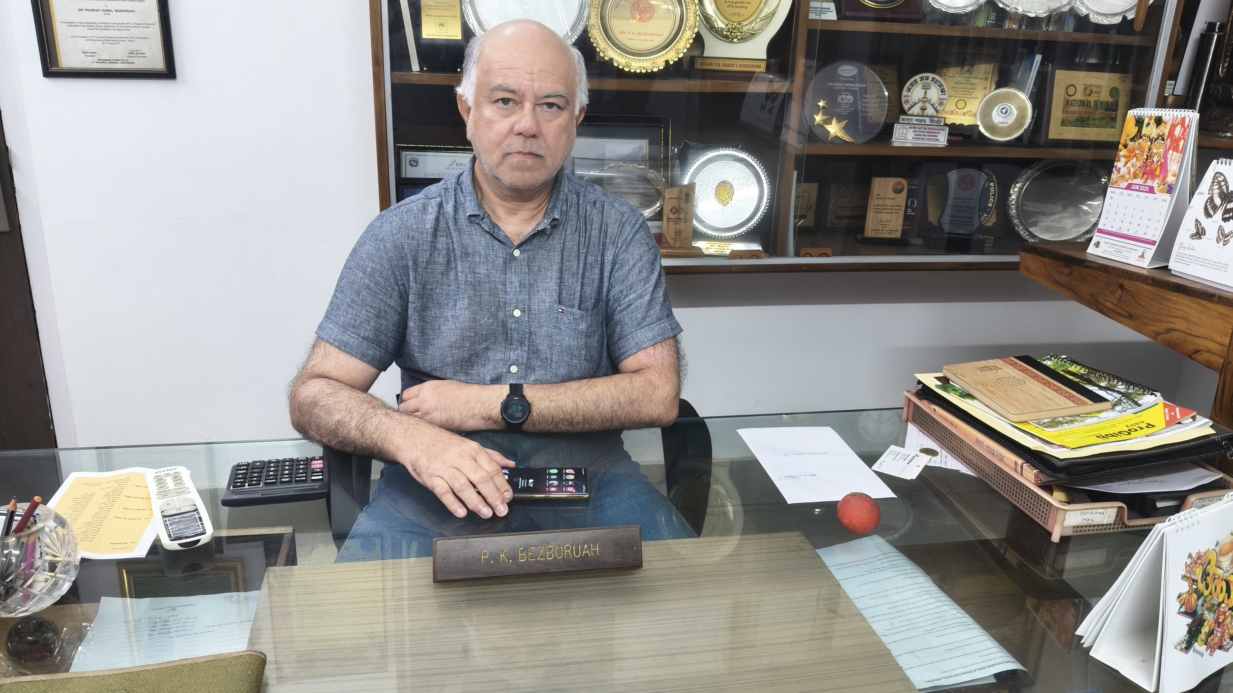 Veteran tea cultivator Prabhat Bezbaruah