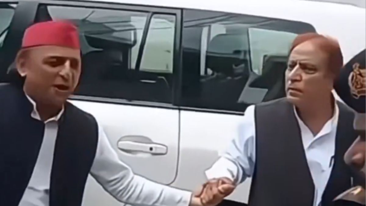 आजम से मिले अखिलेश यादव.