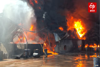 MASSIVE FIRE AT CHEMICAL FACTORY