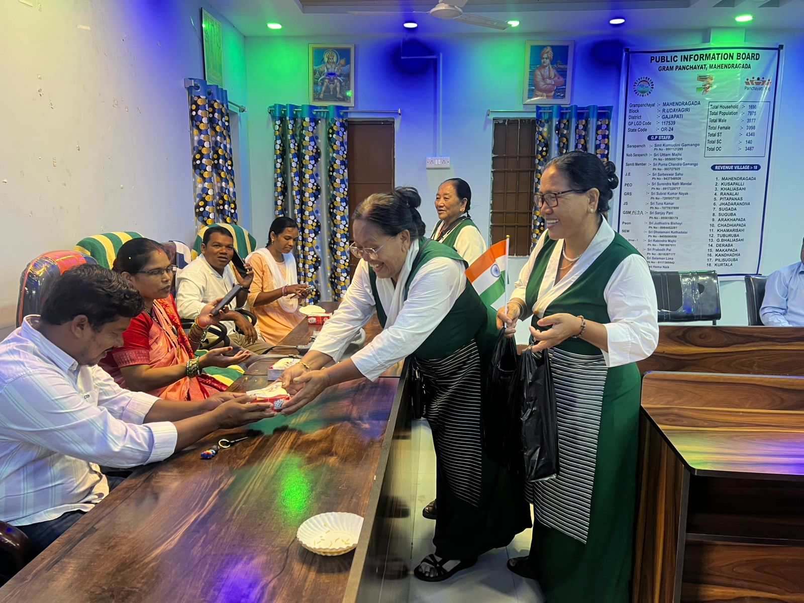 Tibetan Refugee Celebrating Dalai Lama's Birthday