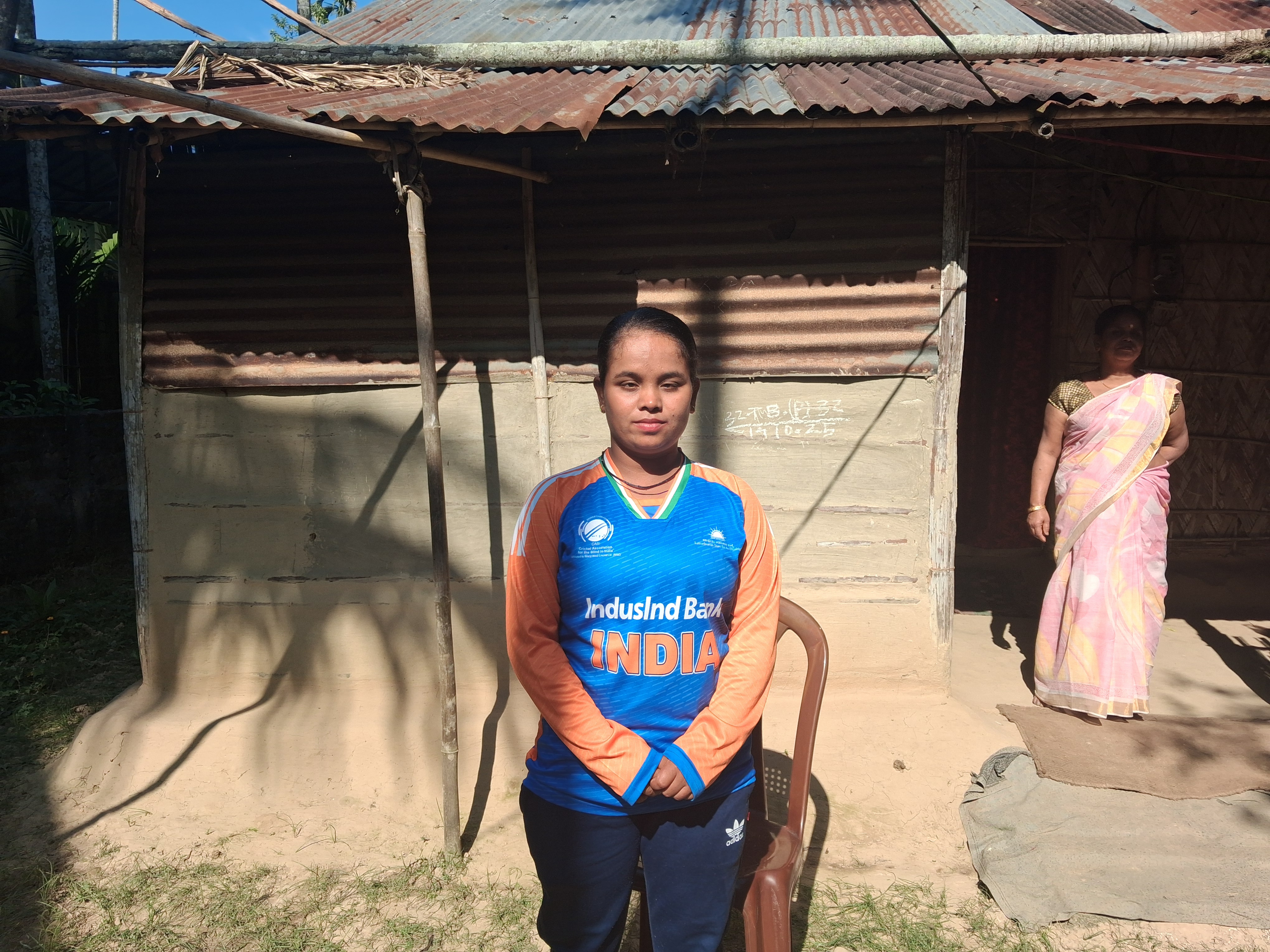 Simu Das in her own home