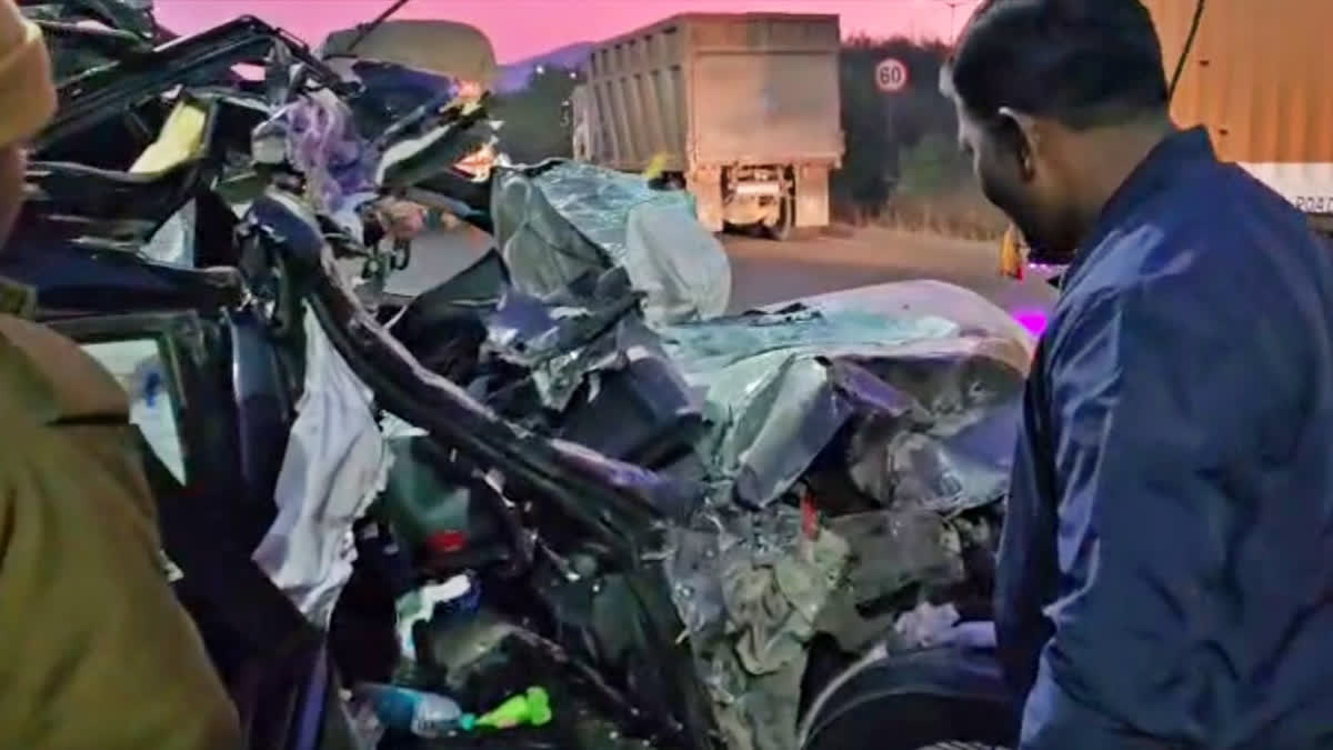 Former Home Minister Bala Bachchan's daughter, along with three others, was killed after their car hit a truck while returning from a birthday party.