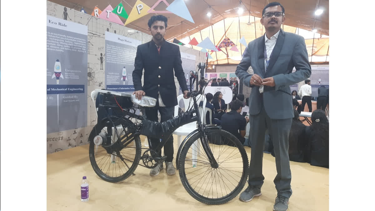 Bhavnagar Student Innovates Self-Charging Electric Cycle