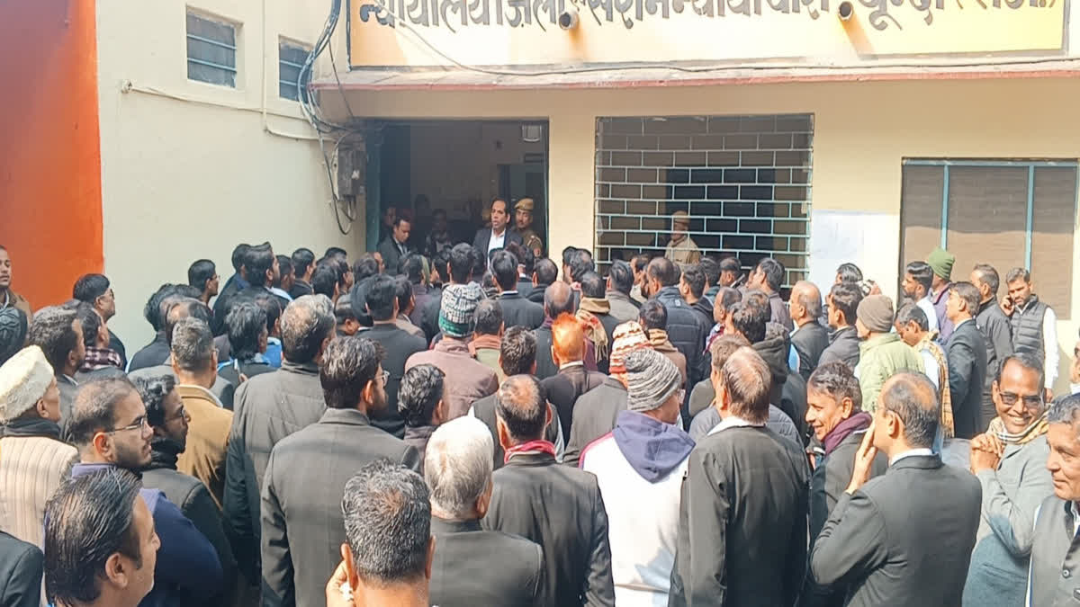 Lawyers in Bundi  on strike