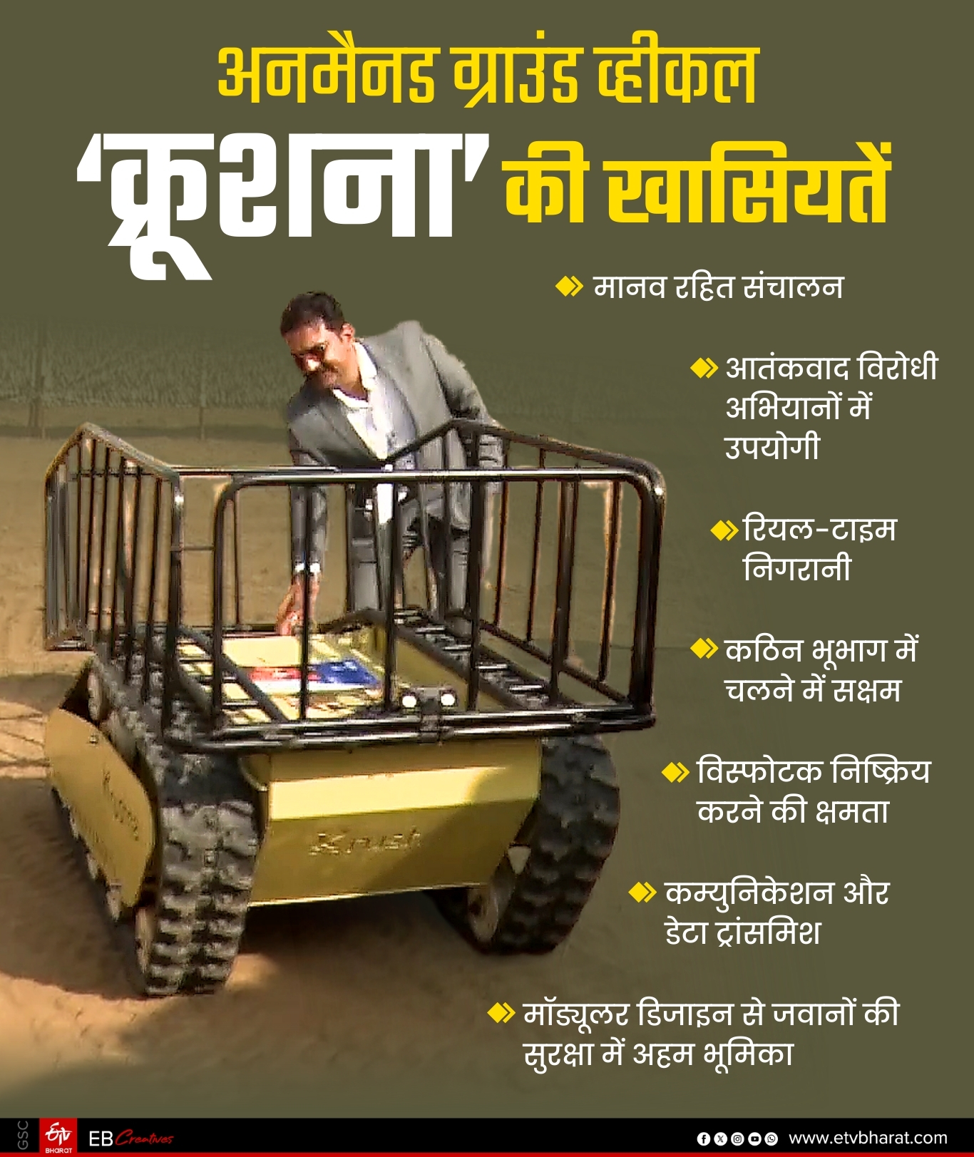 ‘क्रूशना’ एक आधुनिक रोबोटिक वाहन