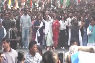 કોલકાતામાં મમતા બેનર્જીની વિરોધ માર્ચ