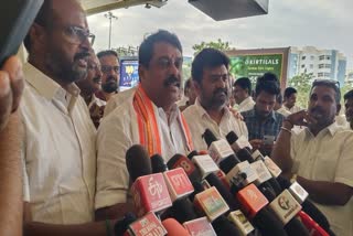 செய்தியாளர்களை சந்தித்த நயினார் நாகேந்திரன்