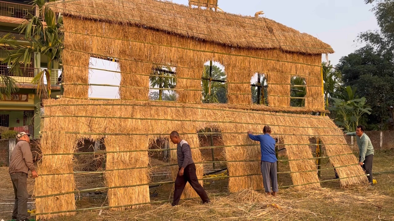 The people of Dibrugarh are ready to celebrate Bohag Bihu with different shapes Bhela Ghar