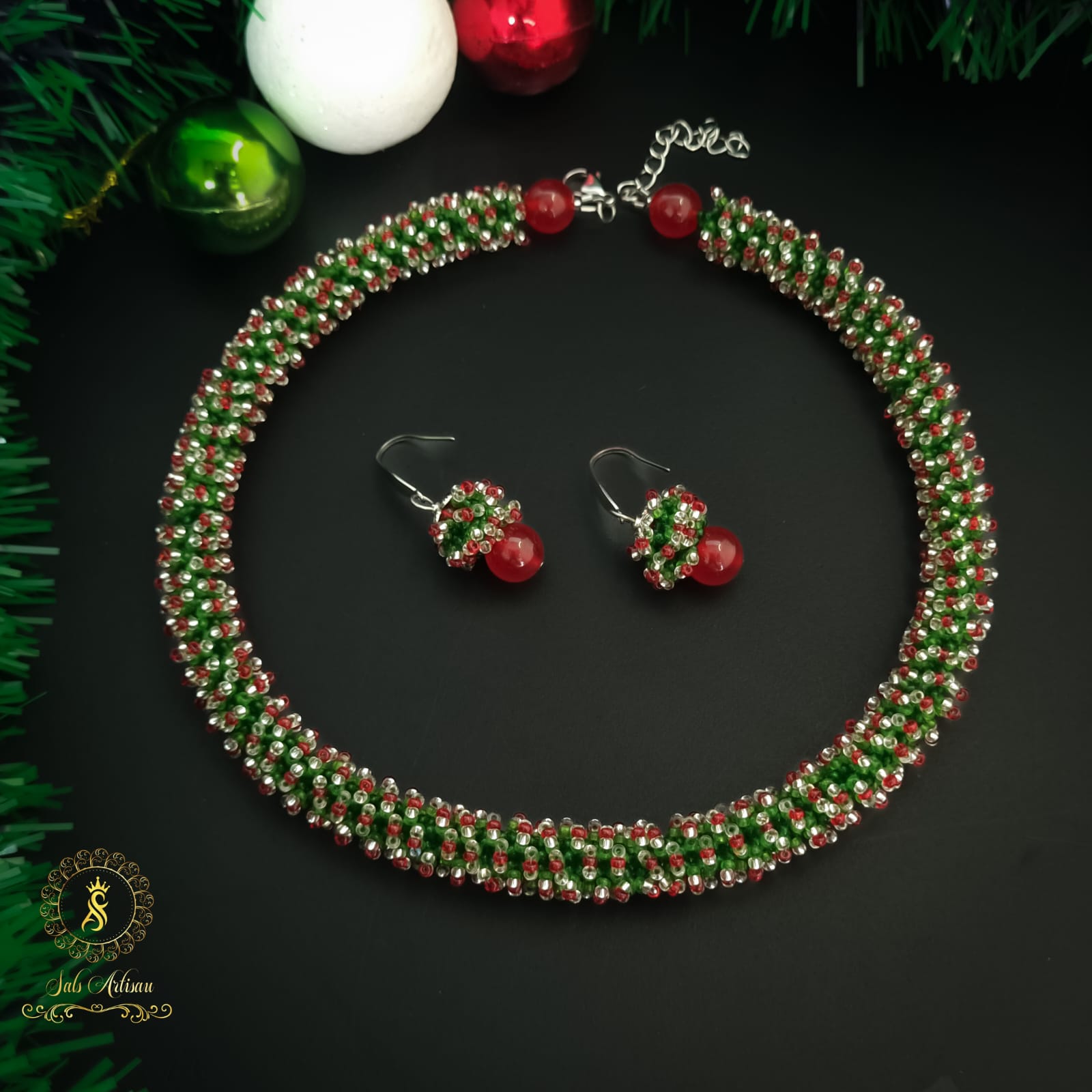 Handcrafted sea bead jewelry Kerala woman entrepreneur story Customised beadwork accessories Salsartisau instagram page