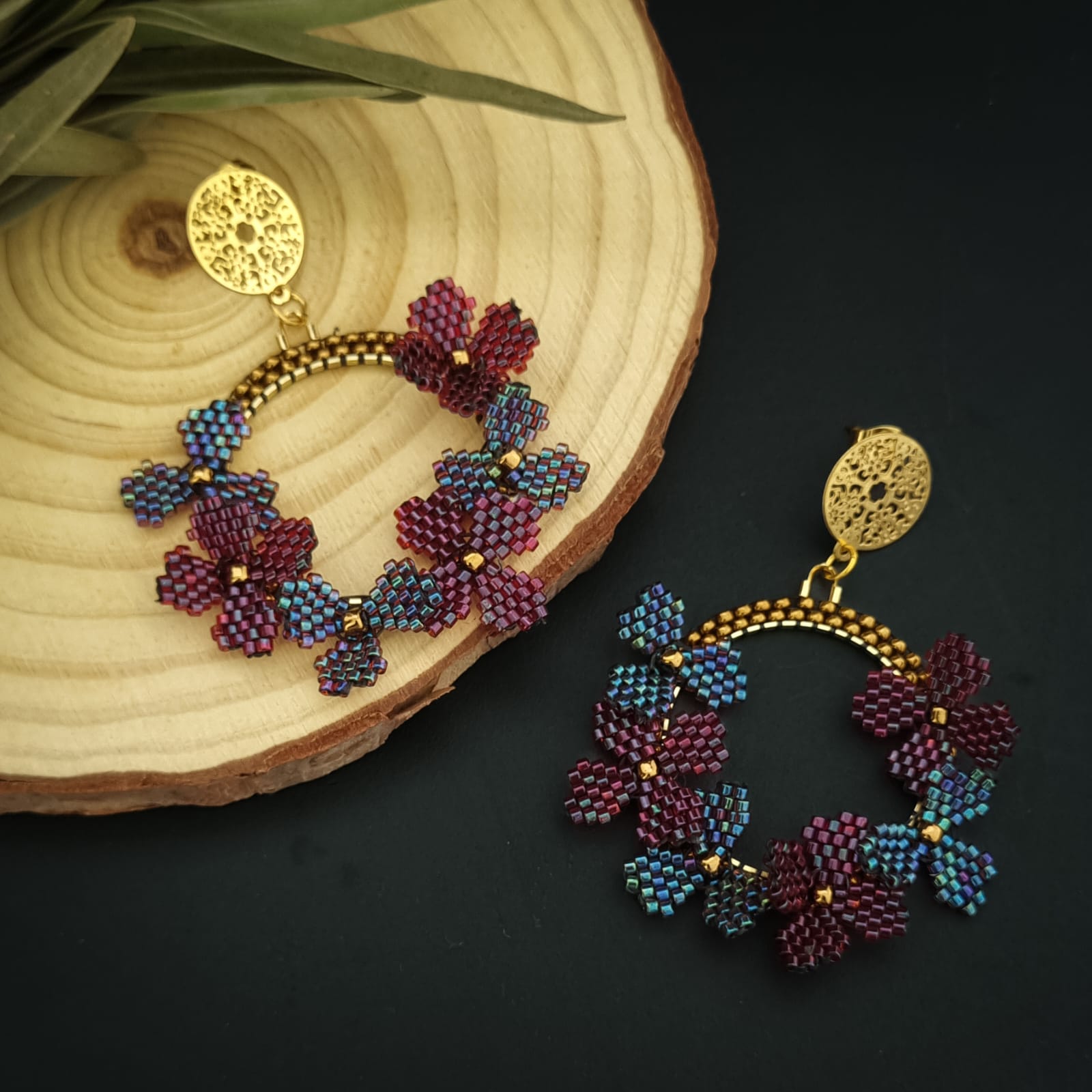 Handcrafted sea bead jewelry Kerala woman entrepreneur story Customised beadwork accessories Salsartisau instagram page