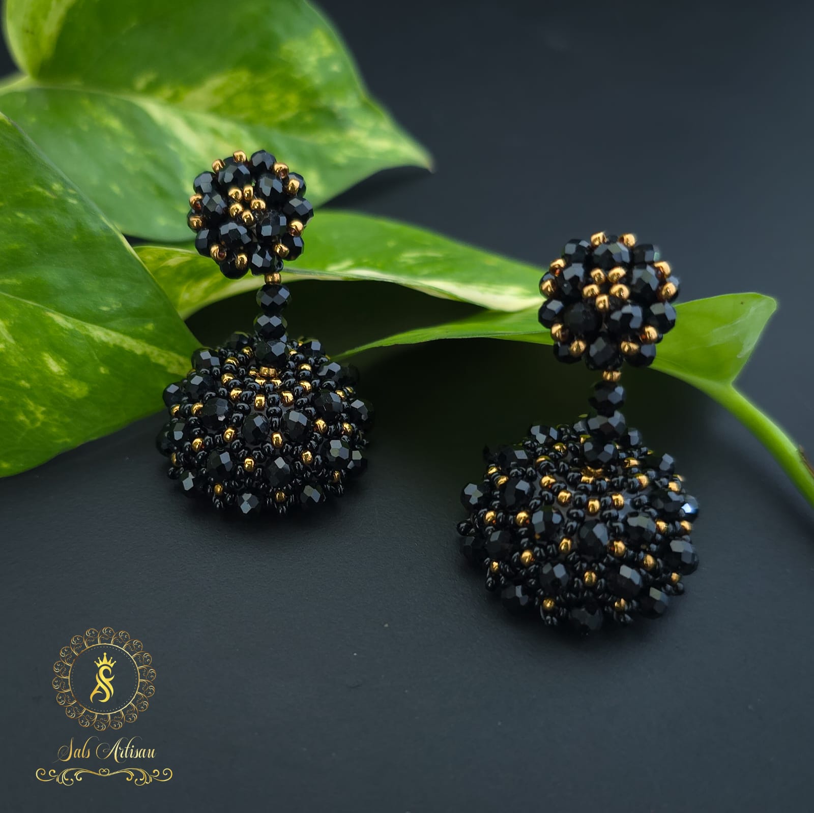 Handcrafted sea bead jewelry Kerala woman entrepreneur story Customised beadwork accessories Salsartisau instagram page