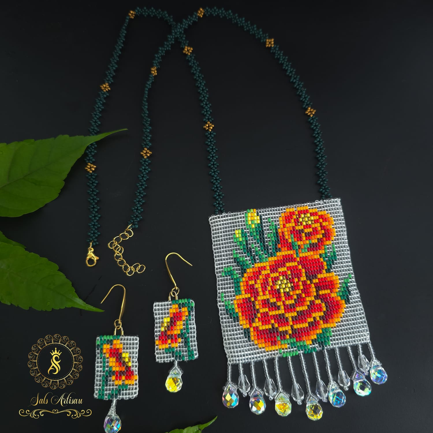 Handcrafted sea bead jewelry Kerala woman entrepreneur story Customised beadwork accessories Salsartisau instagram page