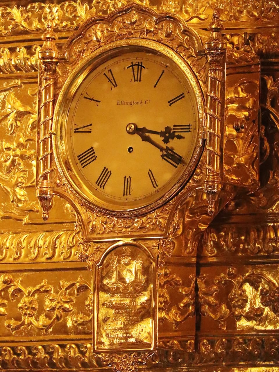 Clock presented by Lord Curzon