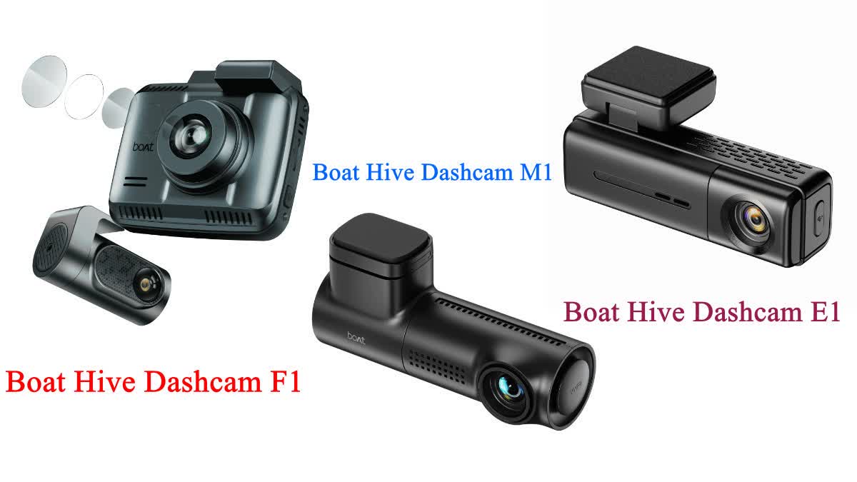 boAt Launches HIVE Dashcam E1, M1, and F1 in India With 4K Recording and ADAS