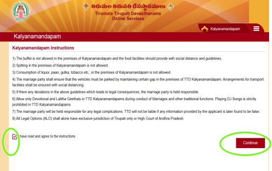 Apply For TTD Kalyana Mandapam