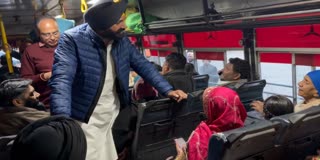 TRANSPORT MINISTER CHECKS BUS STAND