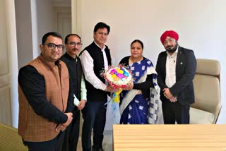 Jharkhand Chamber delegation met with Rural Development Minister Deepika Pandey Singh in Ranchi