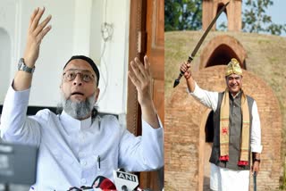 AIMIM ચીફ અસદુદ્દીન ઓવૈસી અને મુખ્યમંત્રી હિમંતા બિસ્વા સરમા