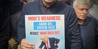 جموں کشمیر، کانگریس نے کیا بھارت-امریکہ تجارتی معاہدے کے خلاف مظاہرہ