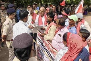 Chhattisgarhiya Kranti Sena protest