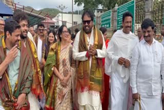 Several Film Celebrities Visited Lord Srivaru At Tirumala