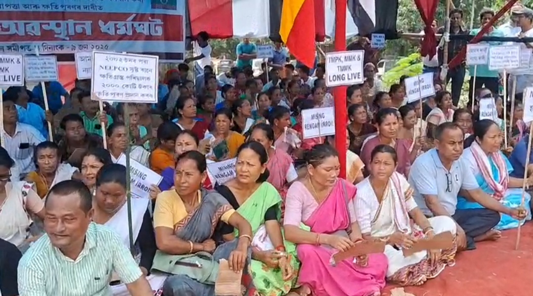 Protest against river dam